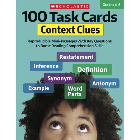 SCHOLASTIC Context Clues - 100 Task Cards 9781338603170